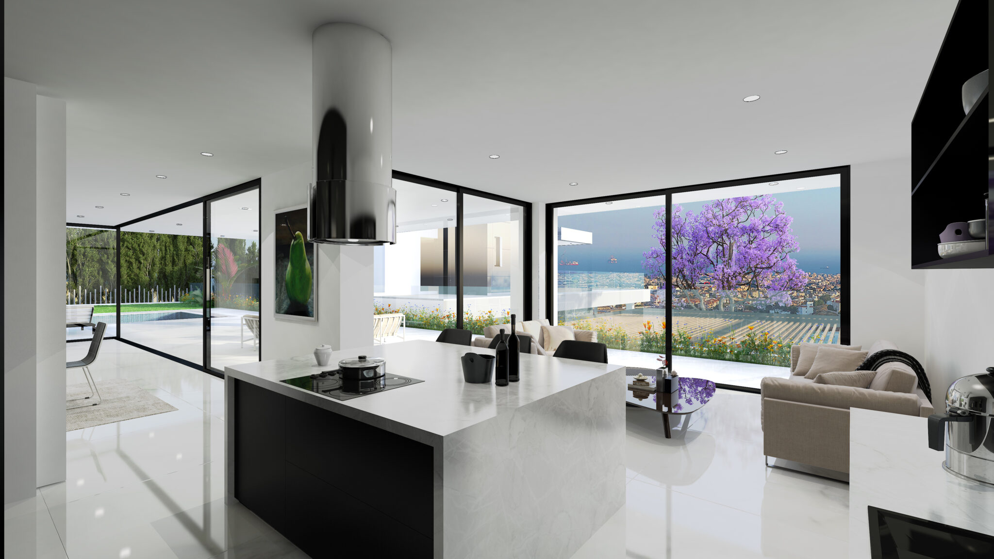 3D Visuals of three private houses in Limassol