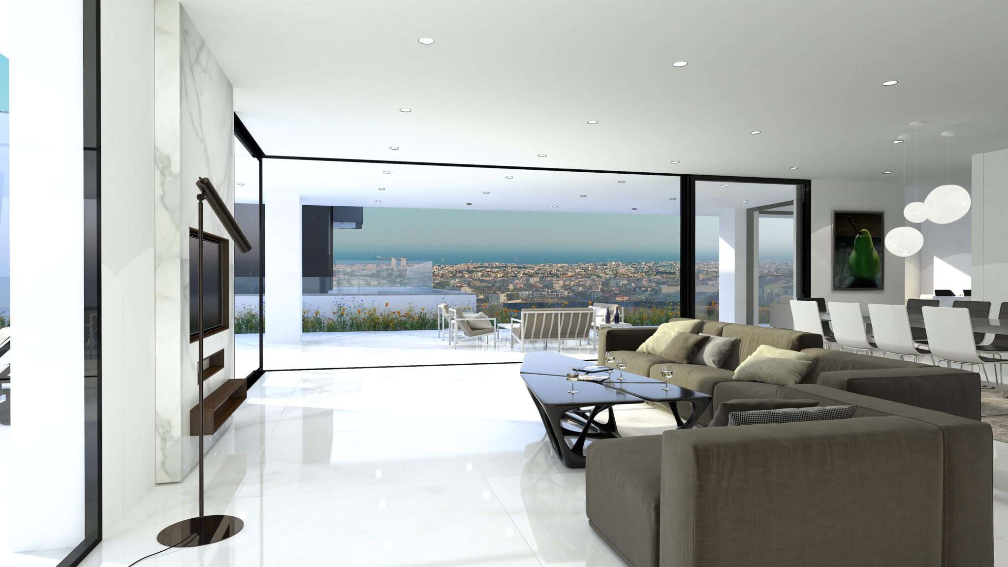 3D Visuals of three private houses in Limassol