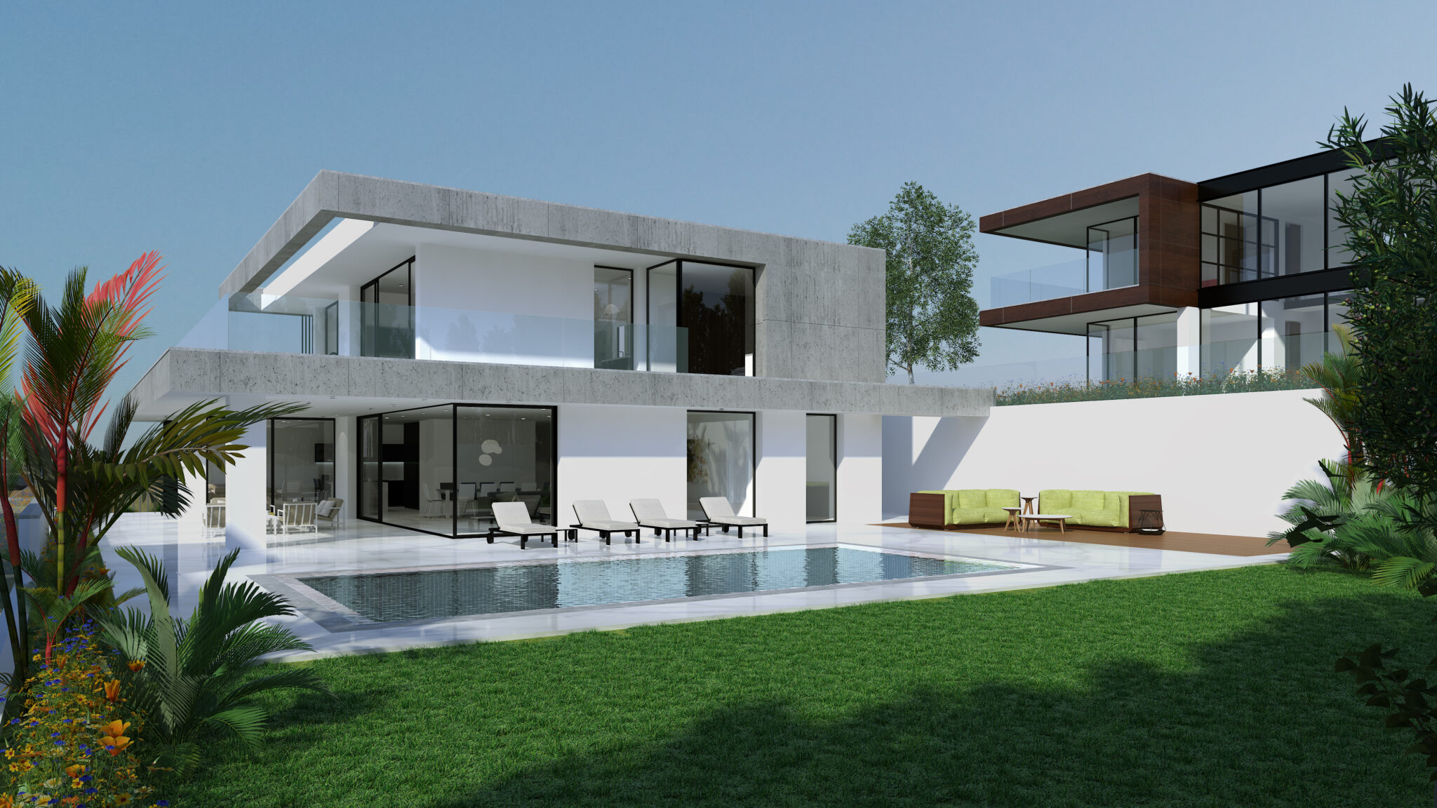 3D Visuals of three private houses in Limassol