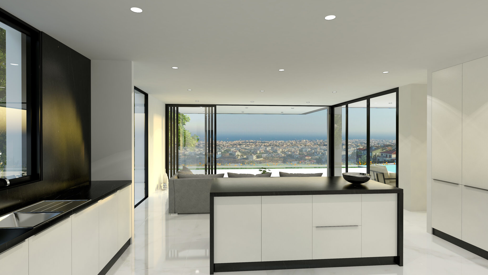 3D Visuals of three private houses in Limassol