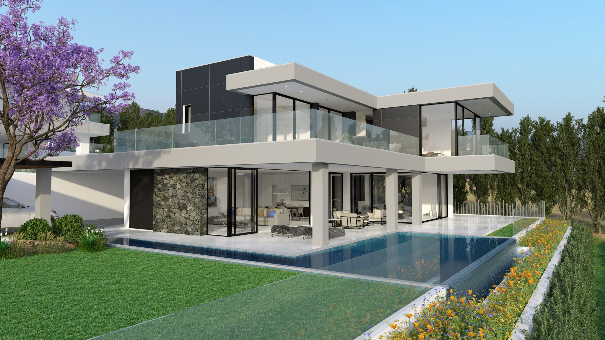 3D Visuals of three private houses in Limassol