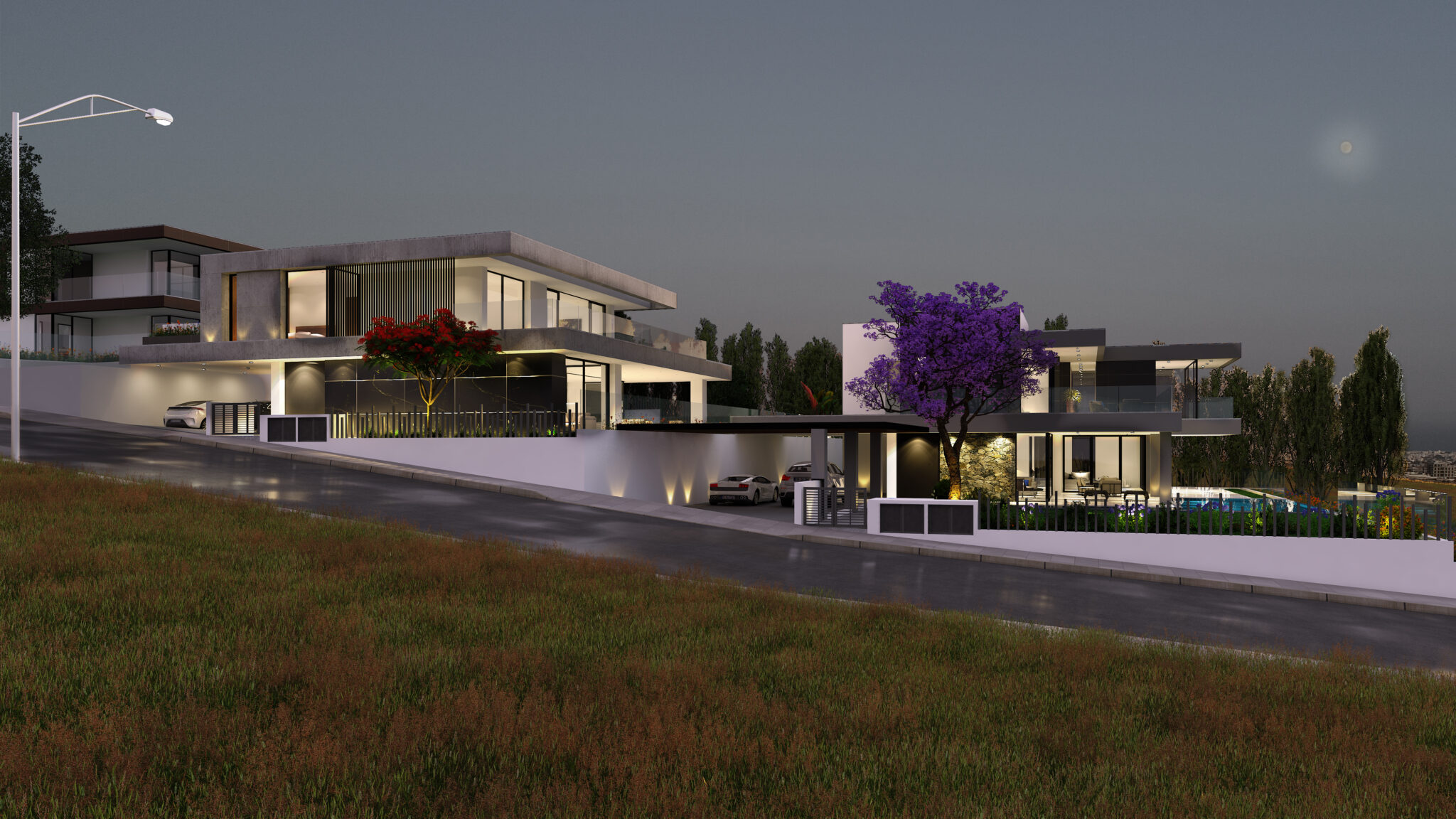 3D Visuals of three private houses in Limassol