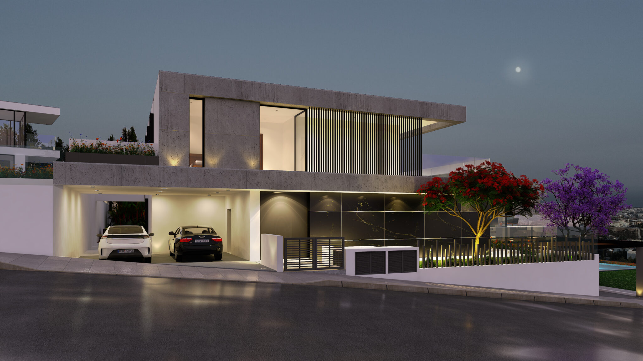 3D Visuals of three private houses in Limassol