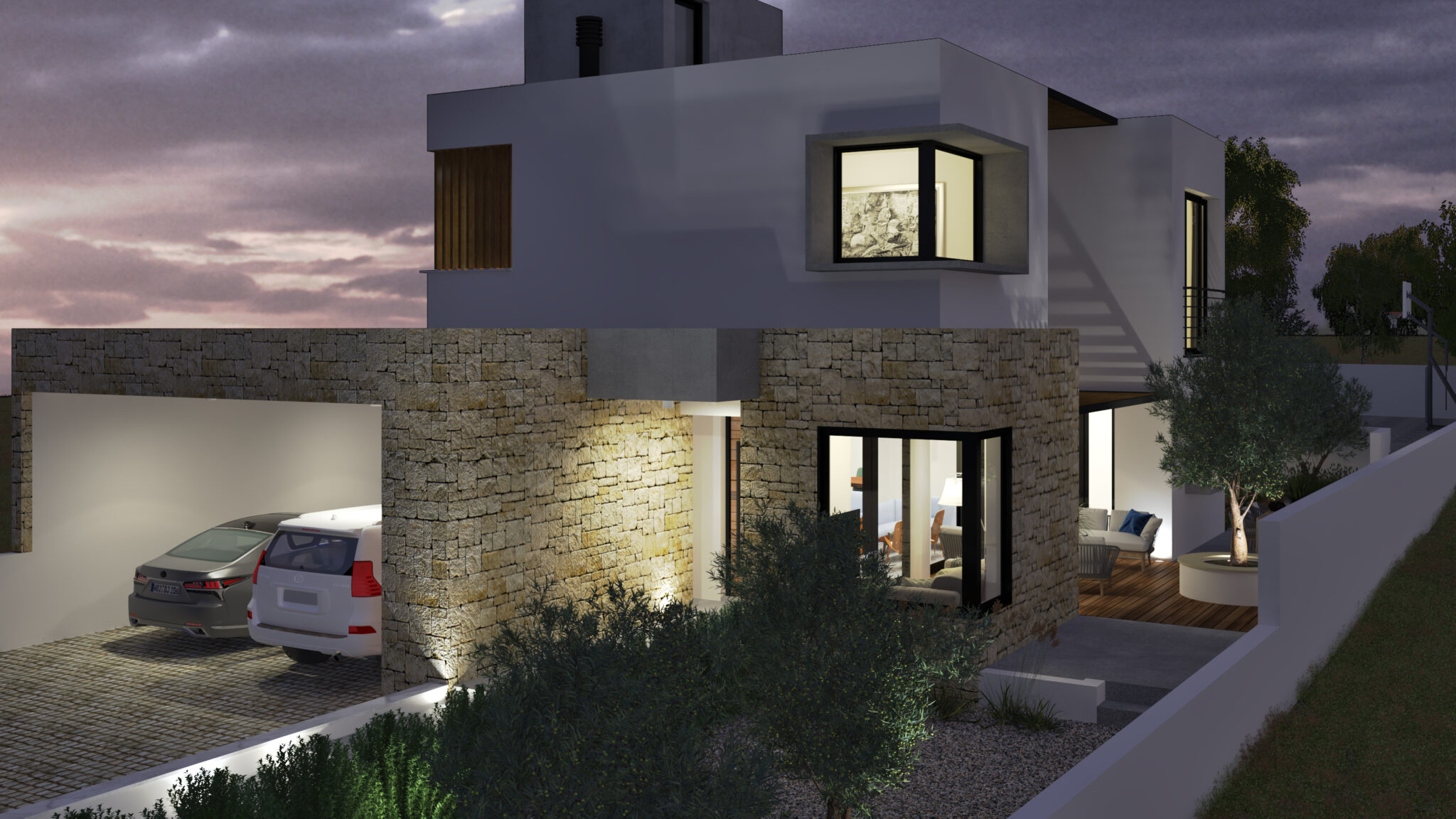 3D Visuals of Private house in Limassol