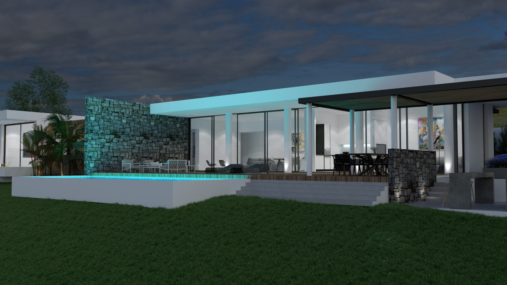 3D Visuals of private house in Limassol