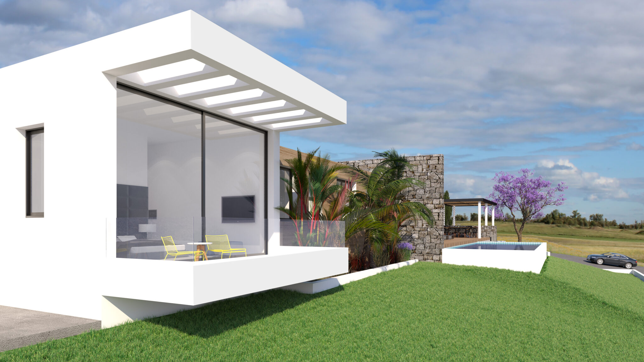 3D Visuals of private house in Limassol