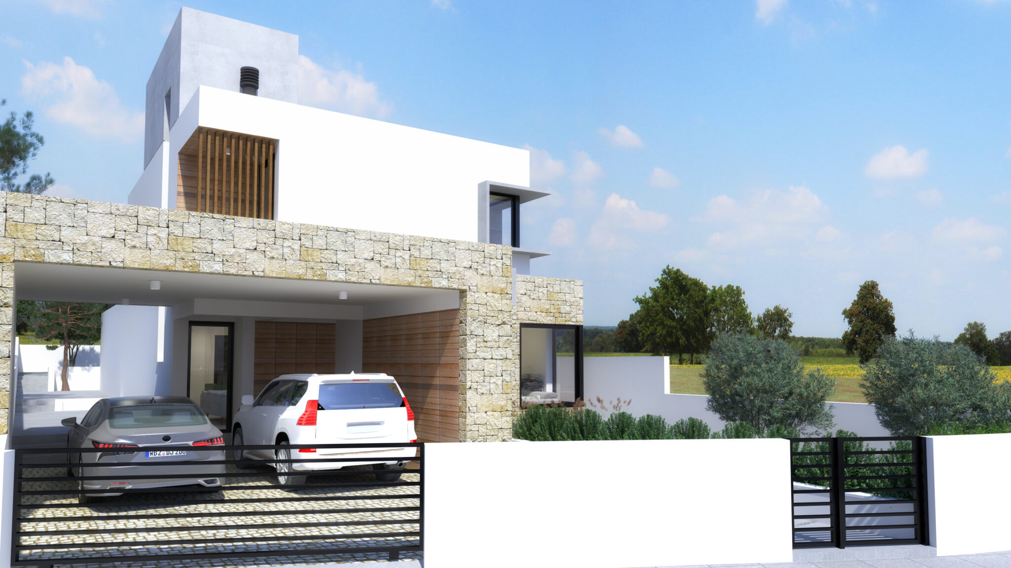 3D Visuals of Private house in Limassol