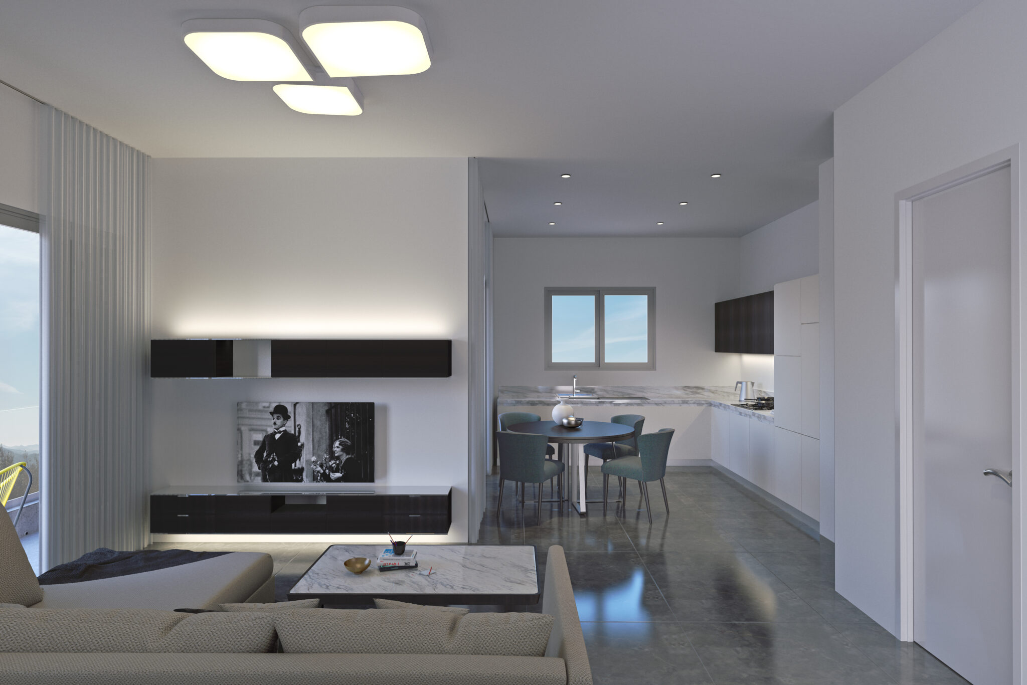 3D Visuals of Small Apartment in Limassol