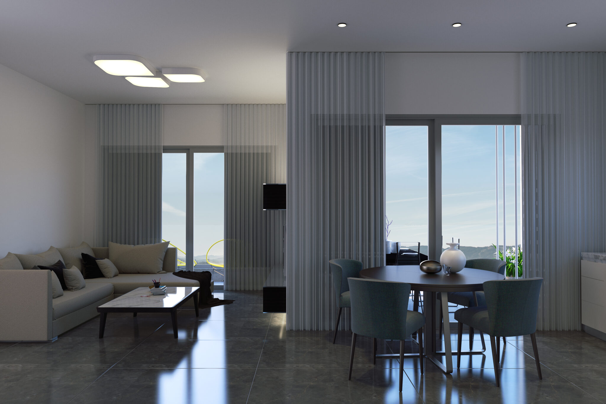 3D Visuals of Small Apartment in Limassol