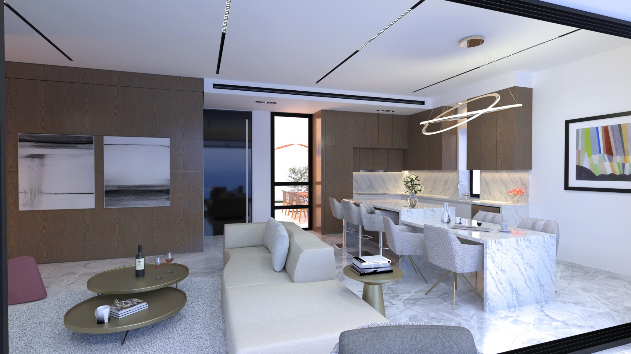 3D Interior Visuals of Apartment in Limassol