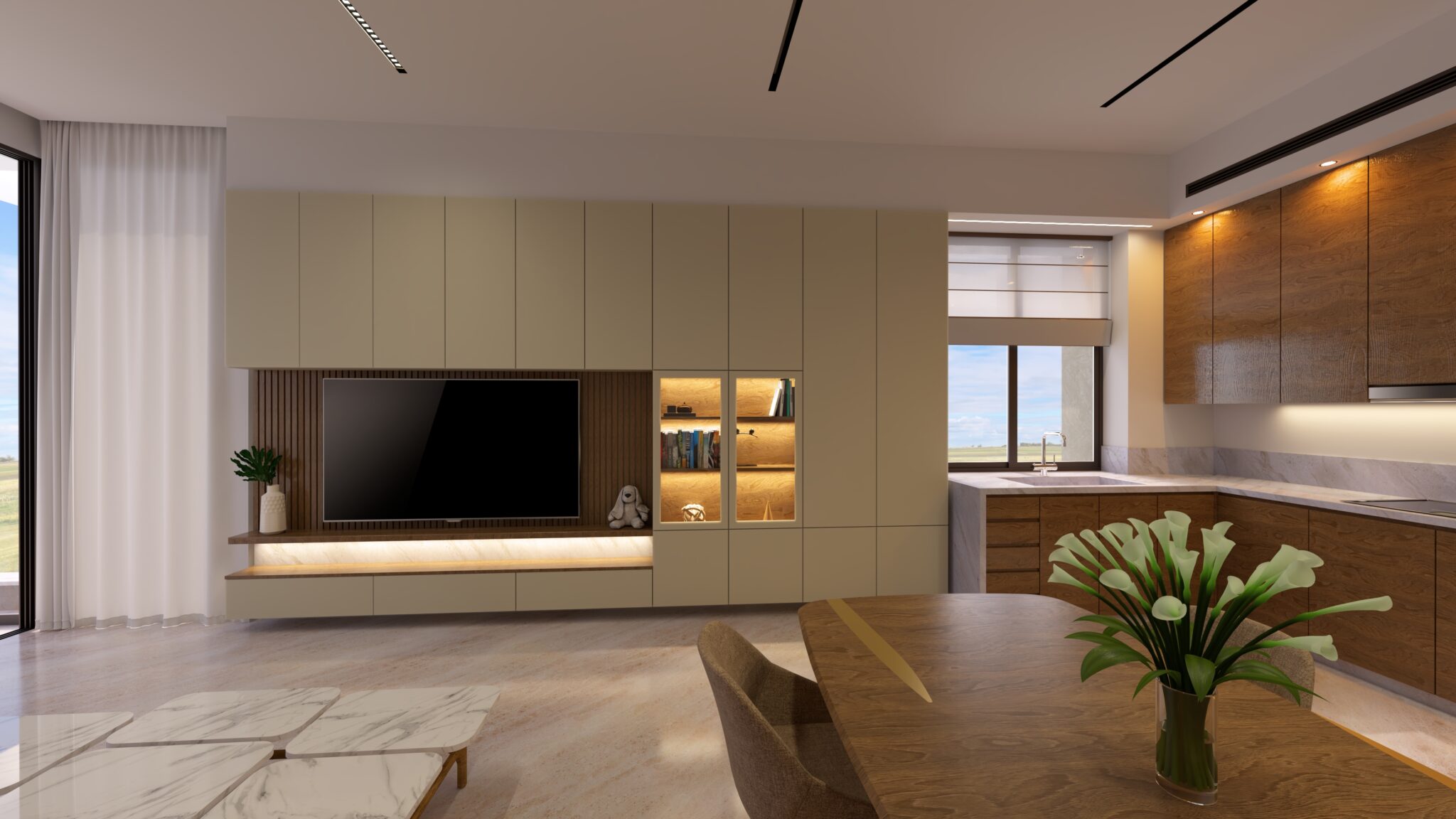 3D Interior Visuals of Apartment in Zakaki, Limassol