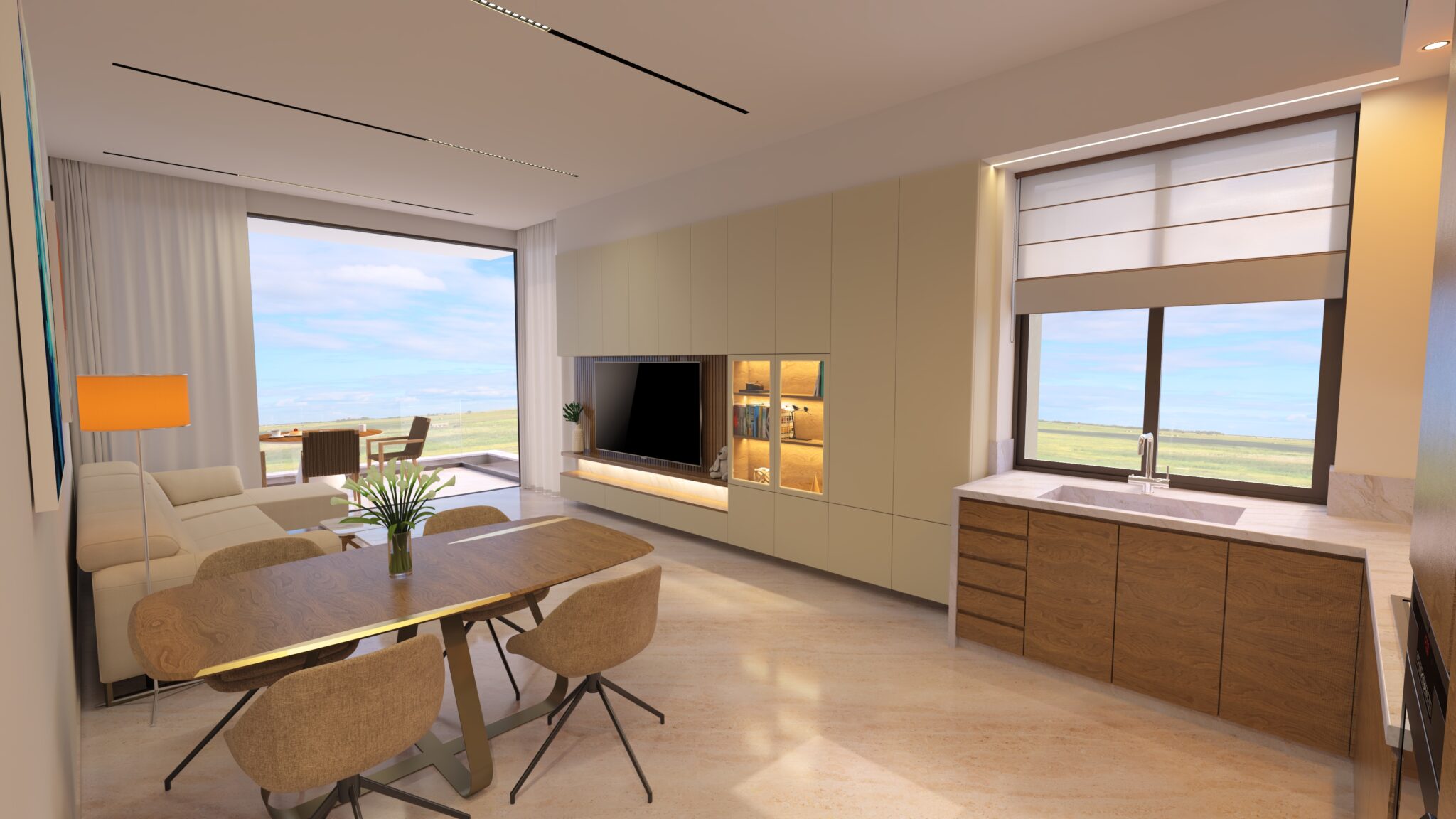 3D Interior Visuals of Apartment in Zakaki, Limassol